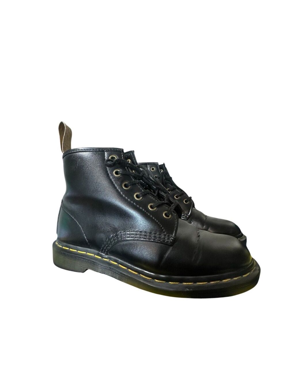 Dr. Martens Vegan 101 Fashion Ankle Boot Unisex M7 L8 Lace Up Goth Punk Grunge
